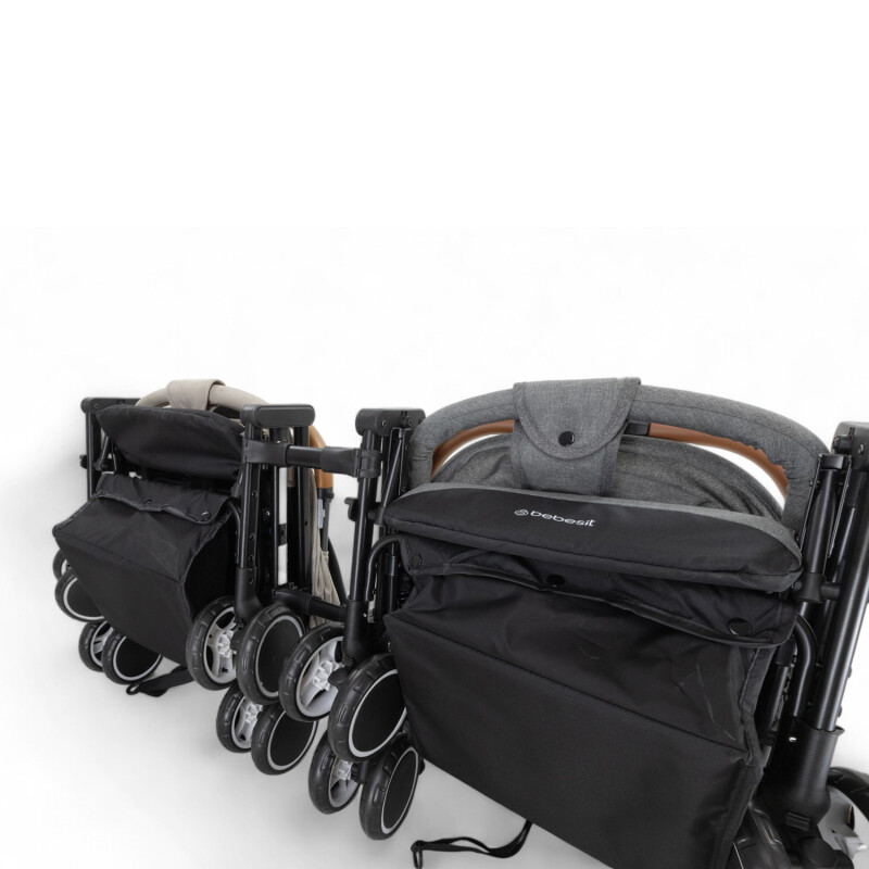 Pack 2 Coches Sprint Gris + Conectores para Mellizos o Hermanos Pack 2 Coches Sprint Gris + Conectores para Mellizos o Hermanos