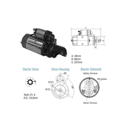 ARRANQUE MERCEDES BENZ TRUCK JF BOSCH 12V=AMB.12V ZM ARRANQUE MERCEDES BENZ TRUCK JF BOSCH 12V=AMB.12V ZM