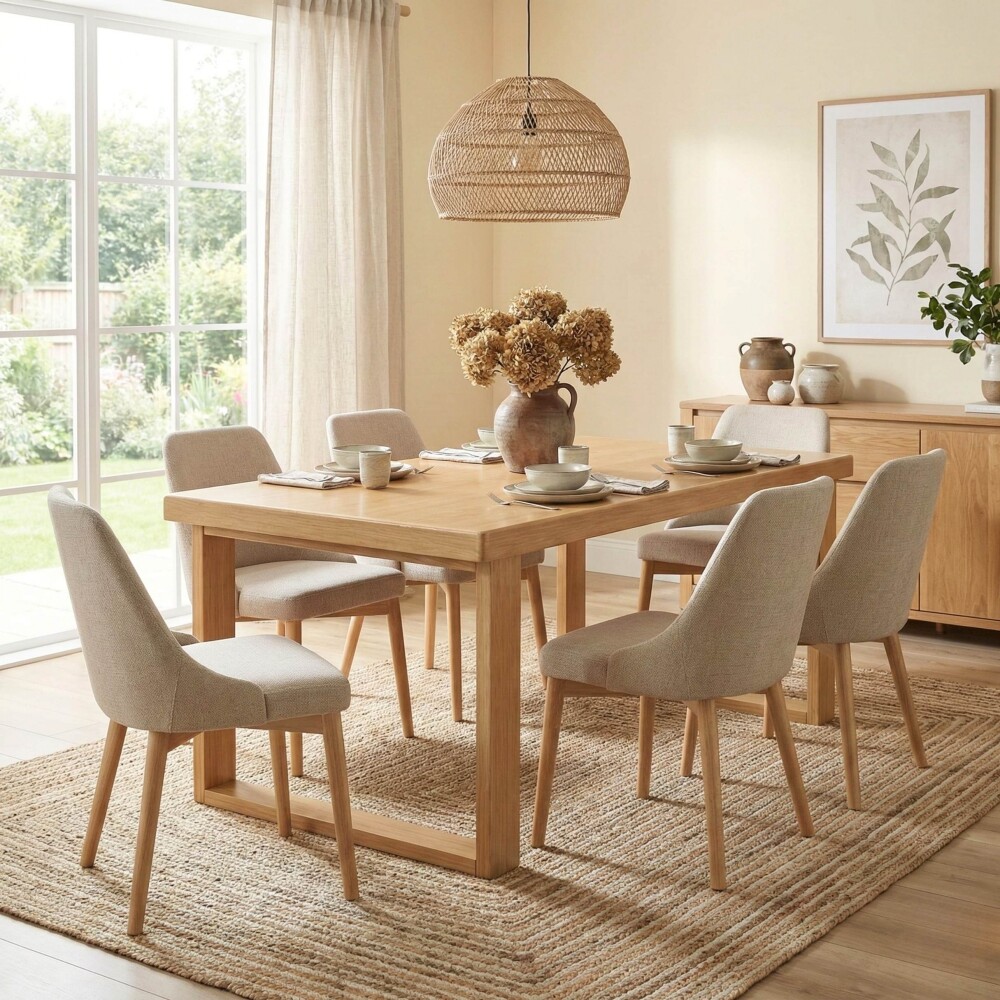 Mesa de comedor Nilo Madera maciza 120 cm Mesa de comedor Nilo Madera maciza 120 cm