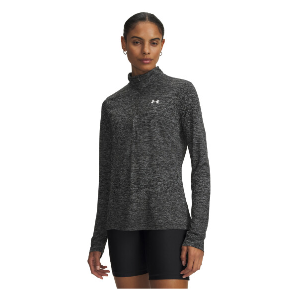 Campera UA Tech 1/2 Zip- Twist Mujer 1384225-001 Negro