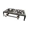 ANAFE COMPACTA DE HIERRO 2 HORNALLAS A GAS Negro