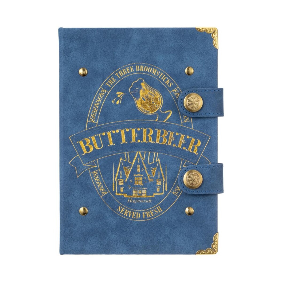 Cuaderno cuerina Harry Potter - azul 