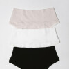 Pack de 3 Culottes Gracia Algodón [B84] Crema, Negro, Beige
