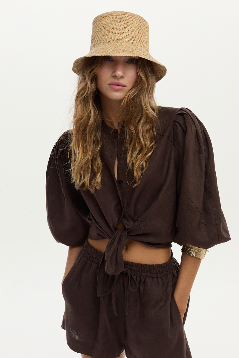 Camisa Eli Chocolate
