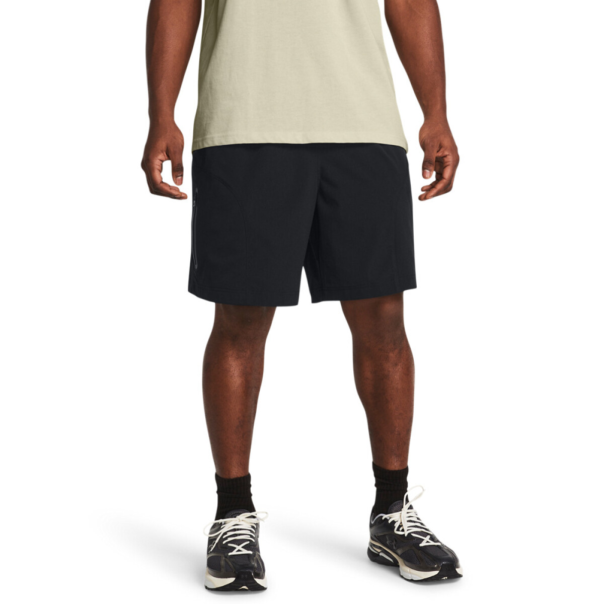 UA Unstoppable Vented Short-GRY - BLK-001 