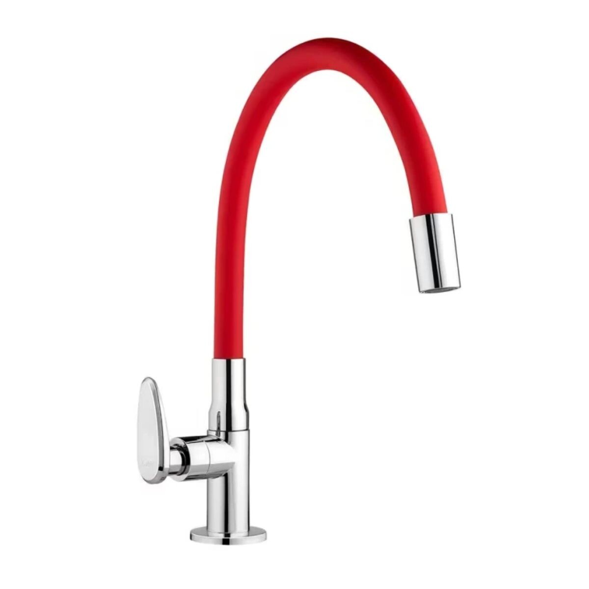 Grifo Unitario Mesa Cocina Allure Mouve Cromo Rojo 