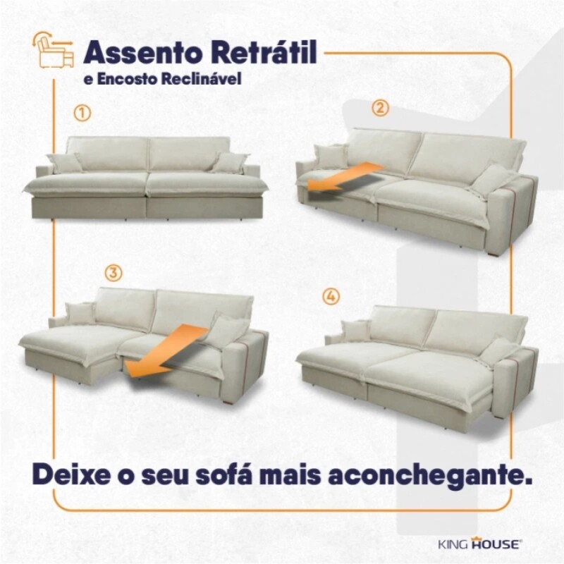 Sofa 3 Cuerpos Nairobi Retractil Beige Sofa 3 Cuerpos Nairobi Retractil Beige