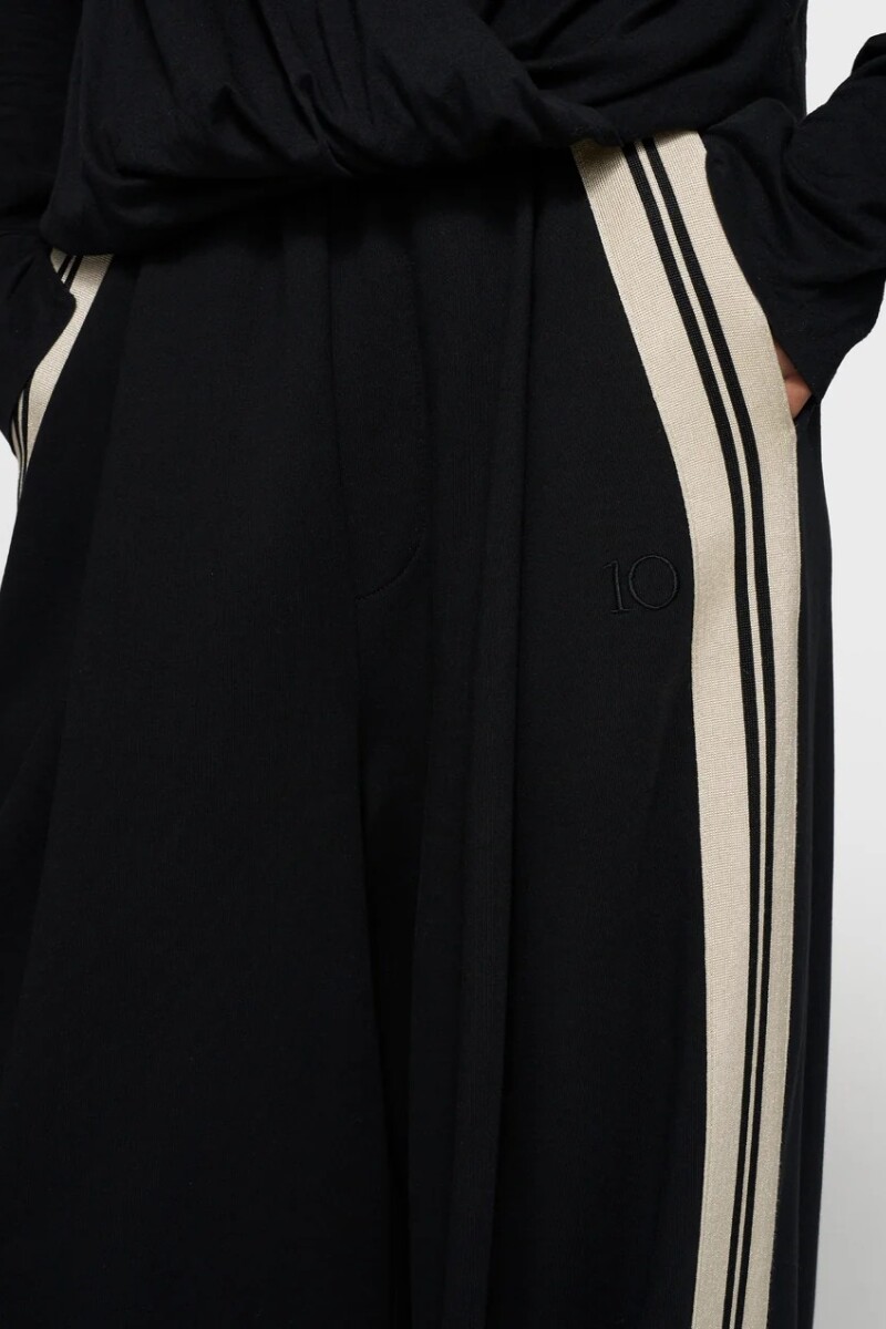 WIDE PANTS TAPE Negro