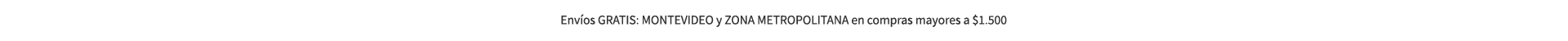 Envíos gratis en Montevideo sin importar el tamaño