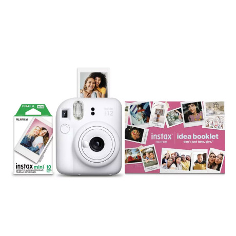 Cámara Fujifilm Instax Mini 12 Clay White con 10 Mini Film Cámara Fujifilm Instax Mini 12 Clay White con 10 Mini Film