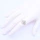 Anillo antiguo oro 18k con brillantes. Anillo antiguo oro 18k con brillantes.
