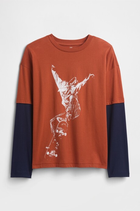 Remera Gráfico Niño Copper Spice 245