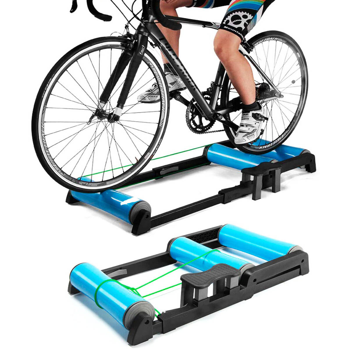 Rodillo Bicicleta Entrenamiento Ciclismo Triple Rolos 
