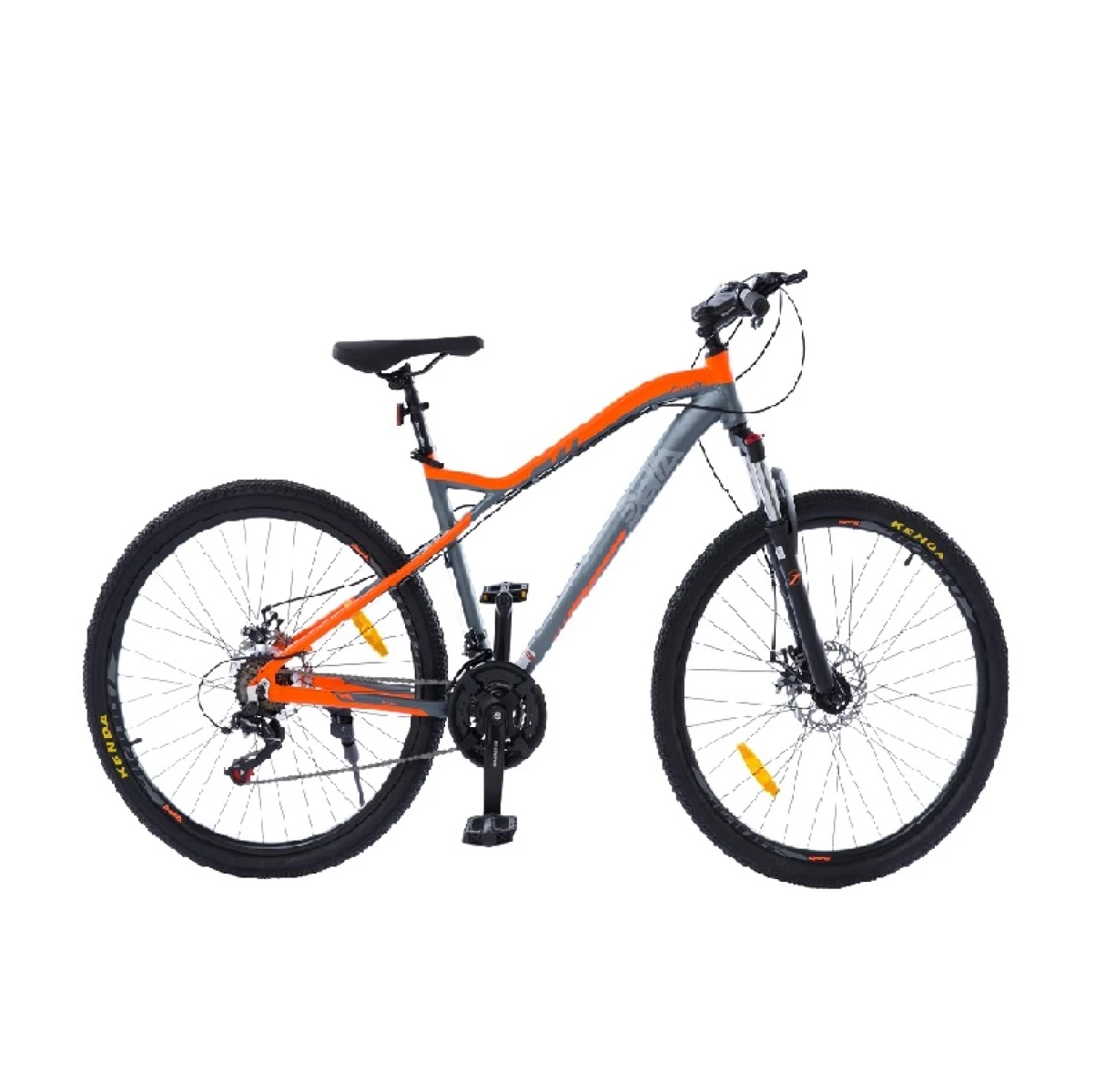 Bicicleta Zanella Delta XE2.10 S Rod 27.5" Anaranjado/gris 