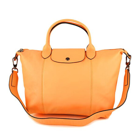 Longchamp -Cartera de cuero plegable, Le pliage cuir Mostaza