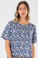 Snoopy peach pj Azul