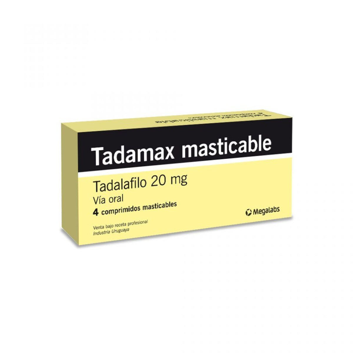 TADAMAX 20 MG 4 COMPRIMIDOS MASTICABLES 