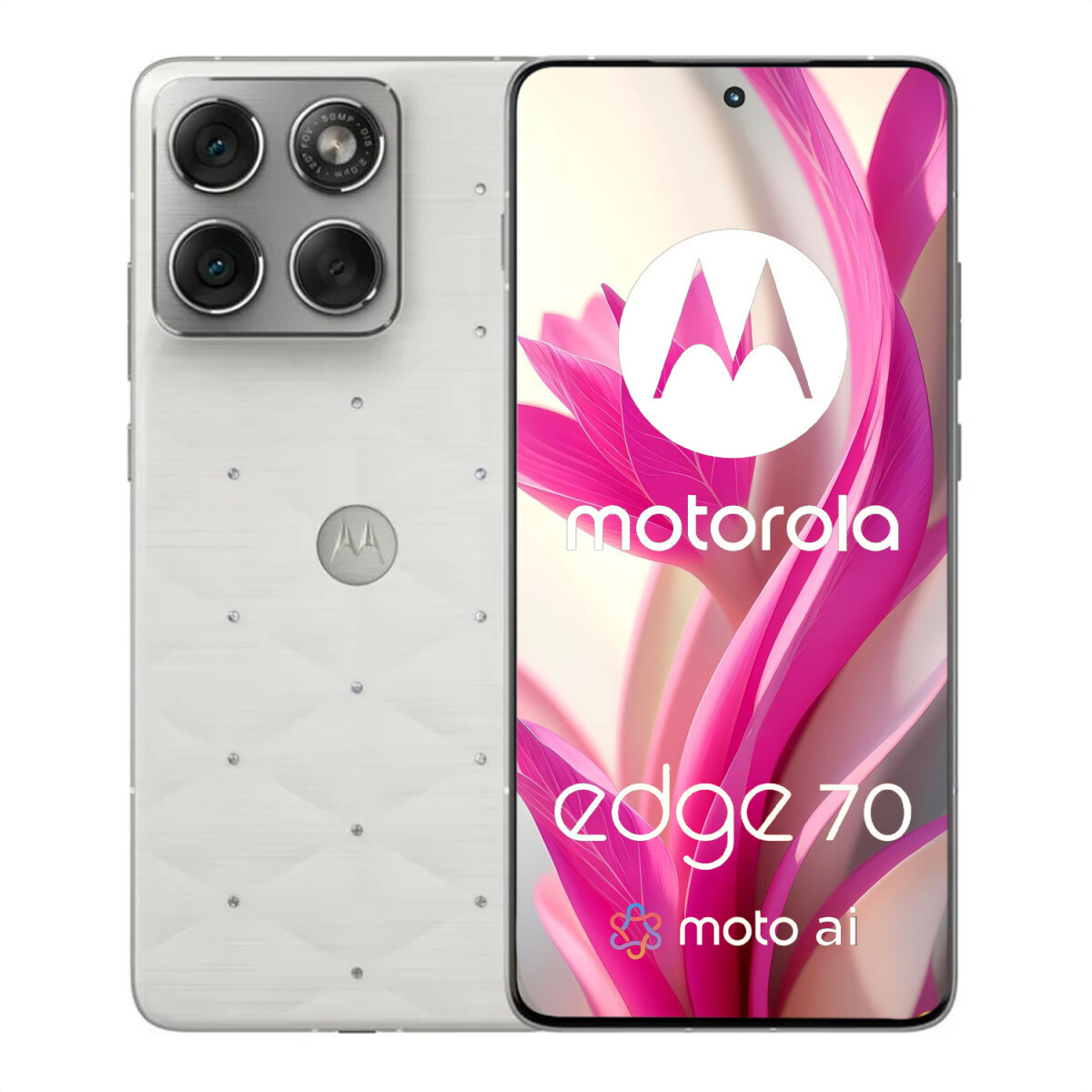 Motorola Edge 70 24gb (12gb + 12gb) Ram 512gb 5g Cristal Swarowsky - CEL MOTOROLA EDGE 70 SWAR 12/512 BLANCO 