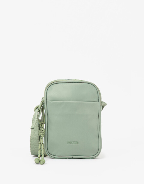 Complemento Marroquinería Nylon Pouch De Material Reciclado - Verde Claro