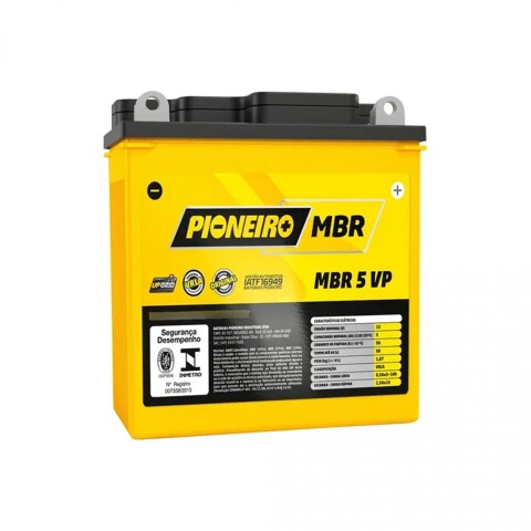 Pioneiro Batería Moto 3B YS 12V 5.5 A/H MBR6.5 Pioneiro Batería Moto 3B YS 12V 5.5 A/H MBR6.5