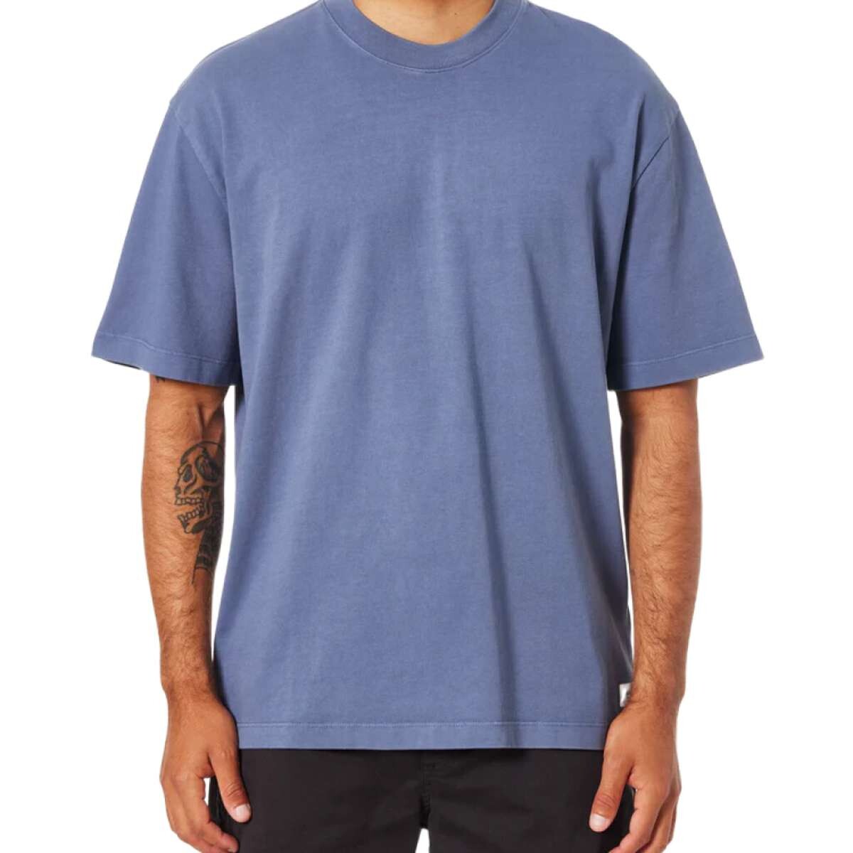 Remera Katin Box Fit Heritage - Azul 