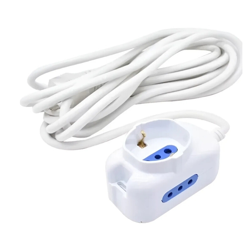 ALARGUE 1 SCHUKO 2 MODULOS 10A - BLANCO Alargue 1 Schuko 2 Modulos 10A Blanco