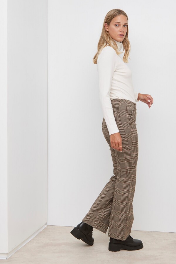 Pantalon Gales Botones TOSTADO/MULTI