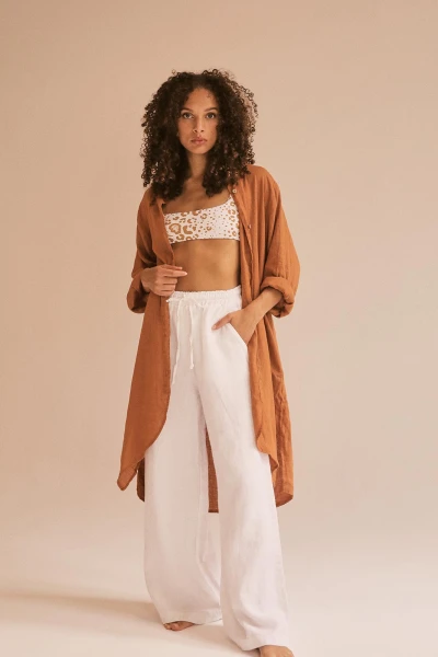 LONG SHIRT Camel