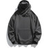Canguro Buzo OverSize Capucha Cuello Frio Invierno Unisex Color Gris Talle L