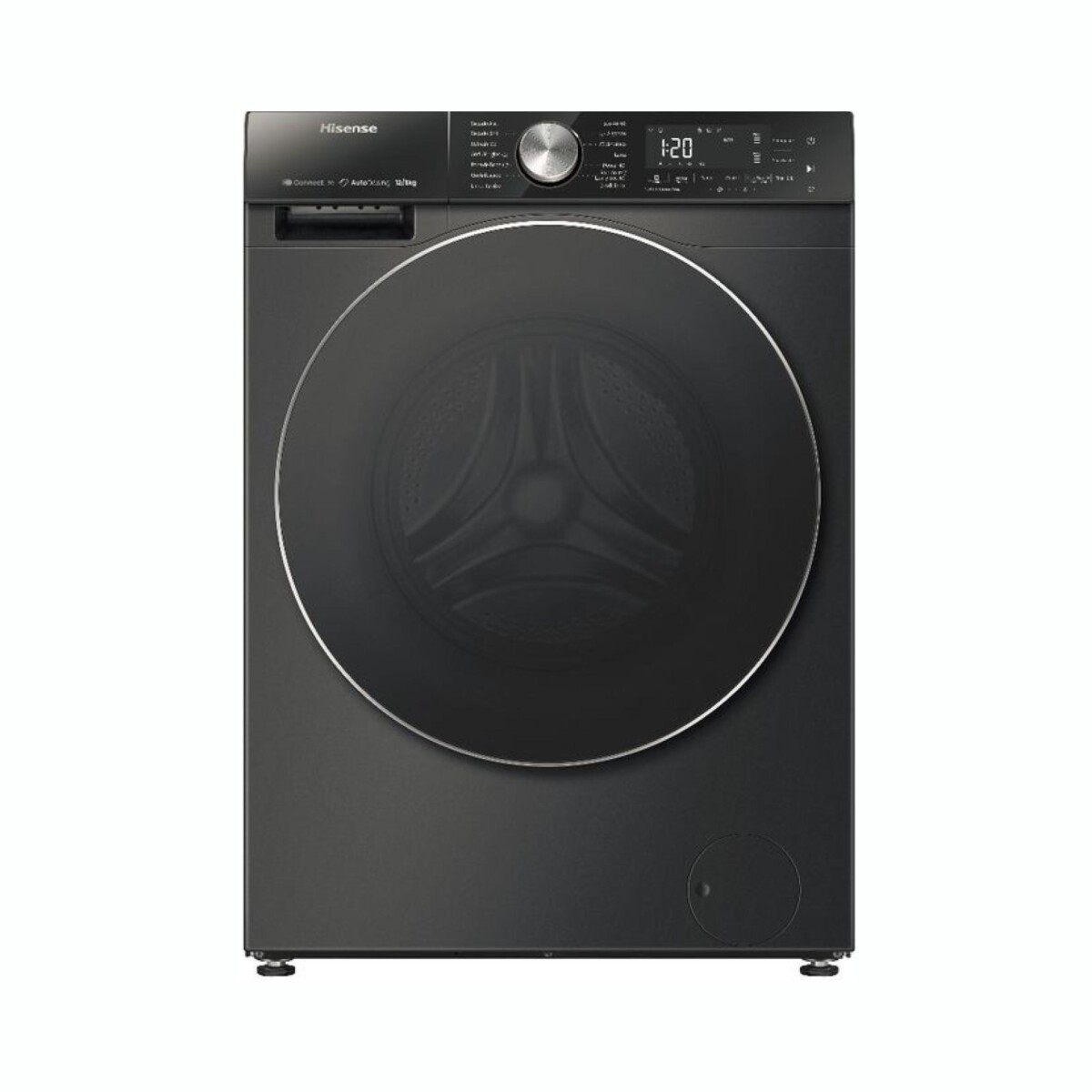 Lavasecarropas Inverter HISENSE WD5S1245BB Carga Frontal Capacidad 12KG / 8KG WiFi 