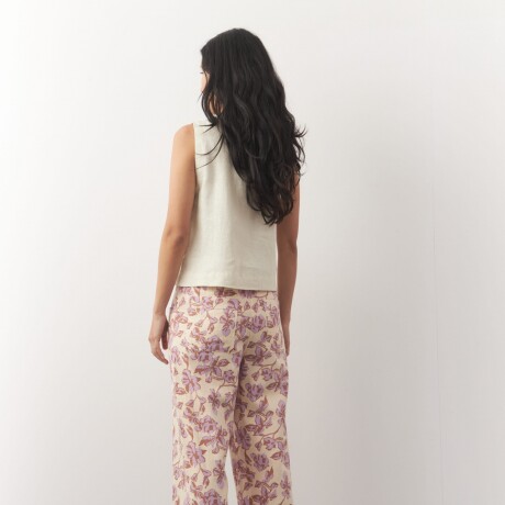 PANTALON JADEN PRINT Crudo