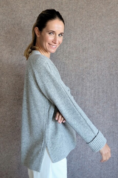 Cardigan Amanda Gris Melange