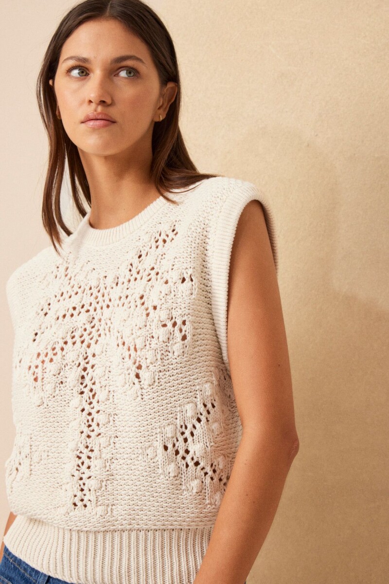 CHALECO PALMIER - CRUDO