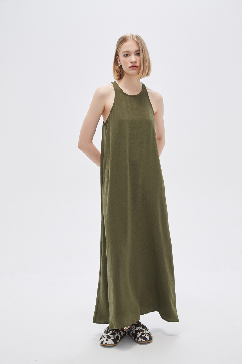 Vestido Albareda - Verde Oliva Oscuro 