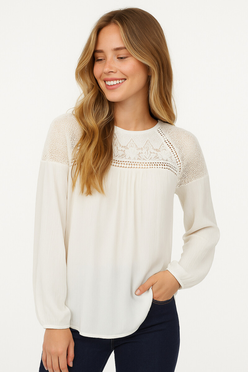 Blusa Jazmín - Marfil / Off White 