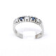Anillo En Oro Blanco 18K, Brillantes Y Zafiros Anillo En Oro Blanco 18K, Brillantes Y Zafiros