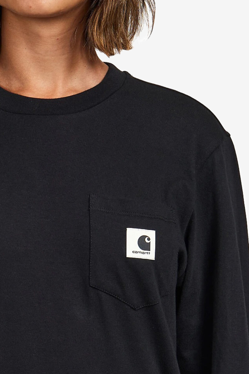 CAMISETA W' CON BOLSILLO Negro