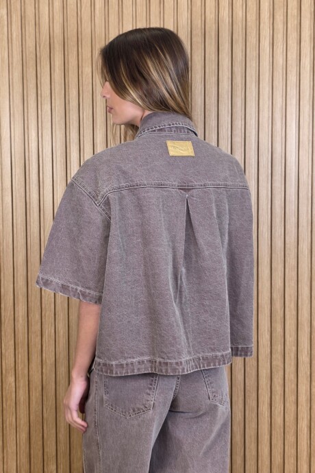 Sobrecamisa Sol Denim Tostado