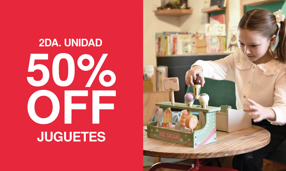 50% DA UNIDAD JUGUETES