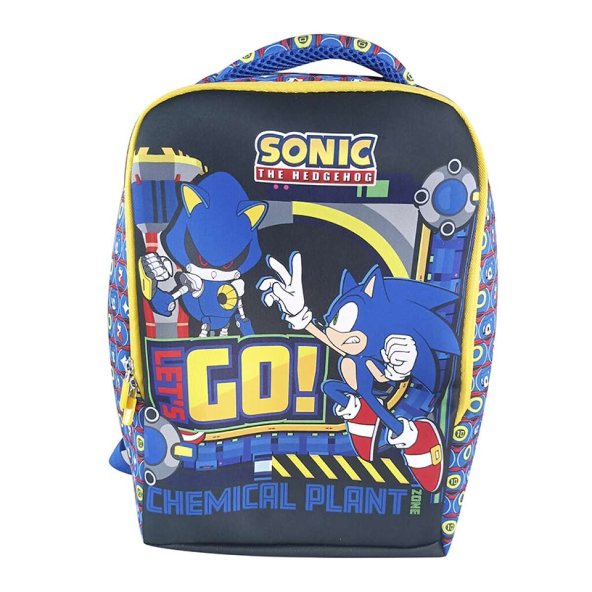 Mochila Infantil Sonic Neopreno Grande - 37 x 29 cm 