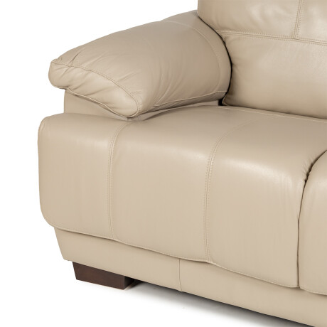 Sofá Tucson - Cuero Básico - 2 cuerpos 519 (Beige)