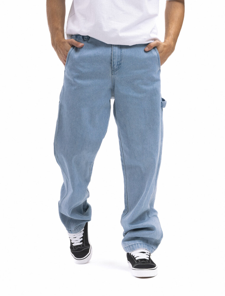 Jean Carpintero Overzise Celeste