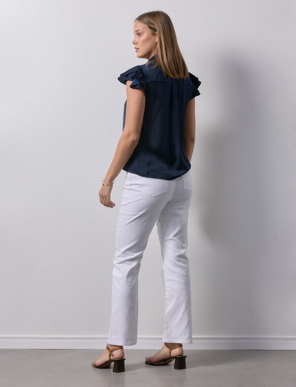 Camisa Saten AZUL