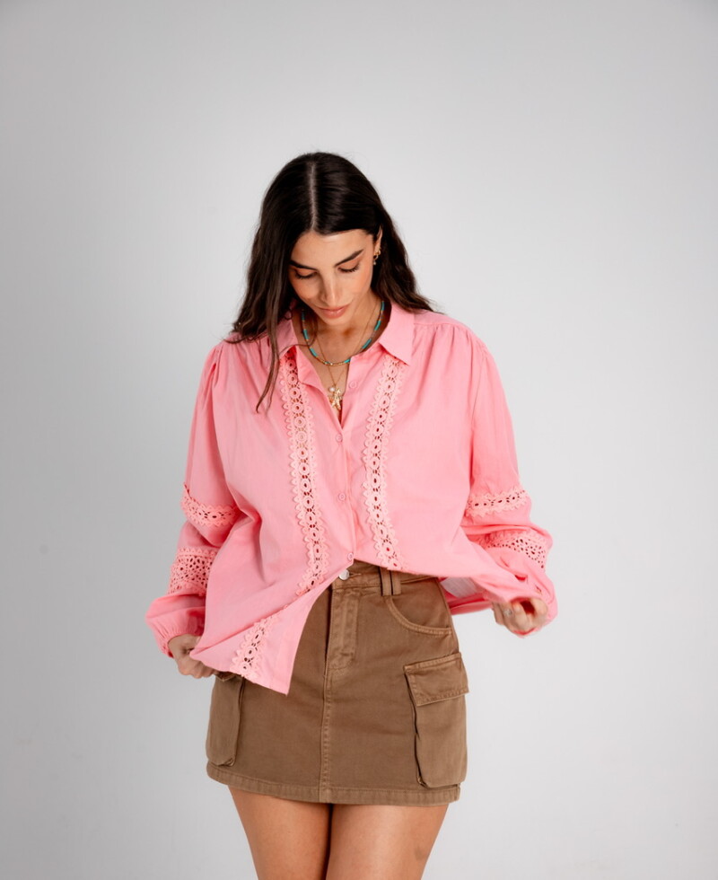 Camisa Francesca rosa Bianca Store