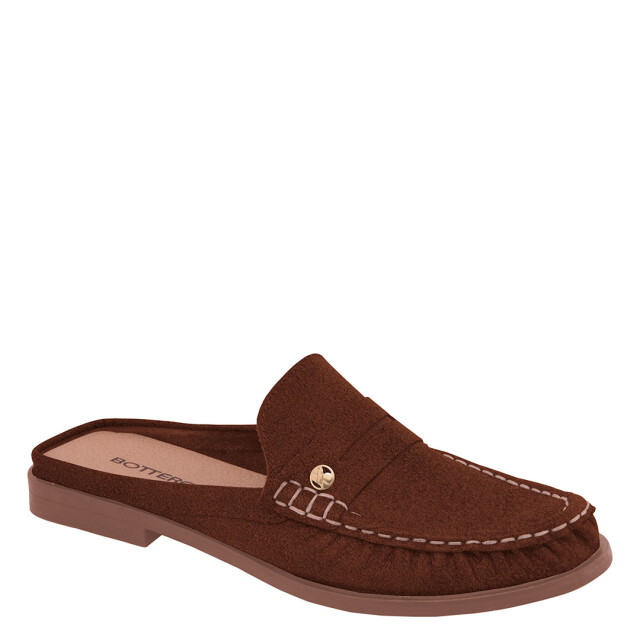 Zuecos de Mujer Bottero Mocasin Marrón Café