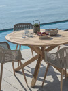 Mesa de jardín HESTRA Ø126 madera dura Mesa de jardín HESTRA Ø126 madera dura