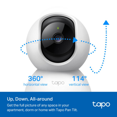 Cámara De Seguridad Tp-Link Tapo C200c Interior Visión Nocturna 1080p 360°\n 001