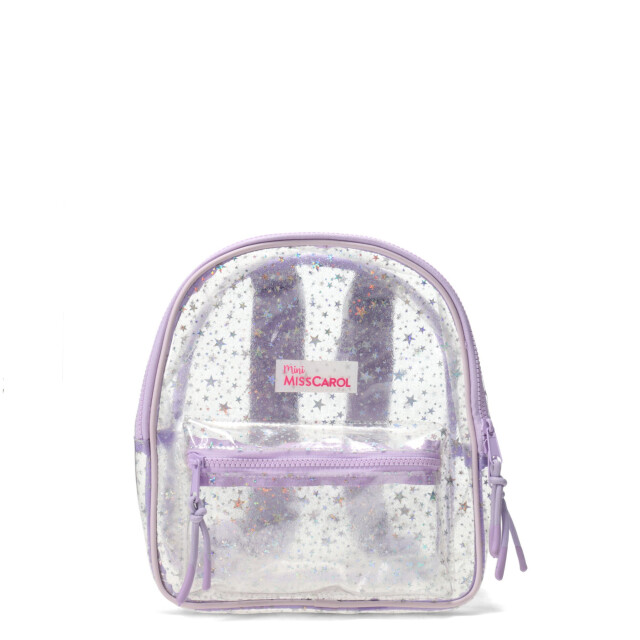 Mochila MINI Miss Carol Tuno De Pvc Y Brillos Lila