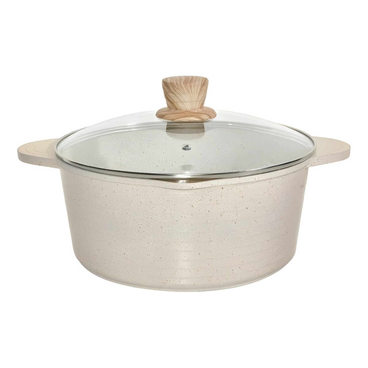 Cacerola Cuori Cuccina 24 Cm con Tapa de Vidrio 