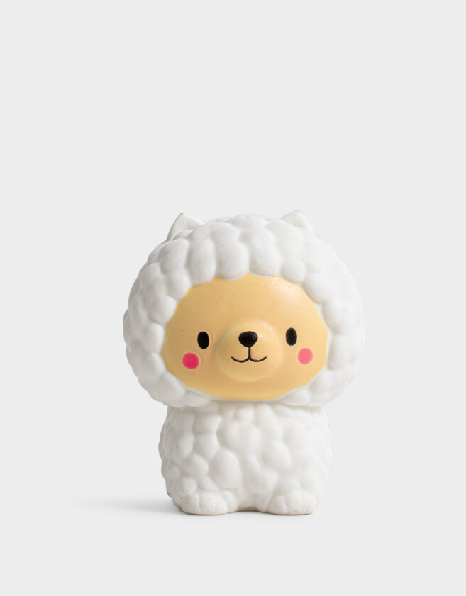 Lúdico Squishy Apretable De Perrito - Blanco